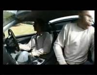 Damon Hill sickens journalist in Mercedes SL55 AMG video