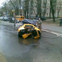 Lamborghini Murcielago totaled Video and Photos