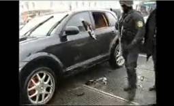 Russian special forces attack wrong Porsche Cayenne video