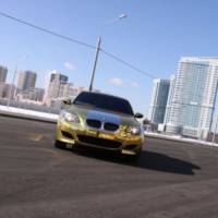The Golden BMW M5 from Russia