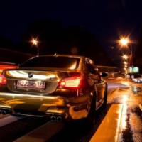 The Golden BMW M5 from Russia