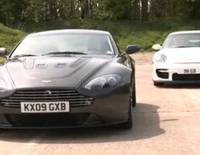 Aston Martin V12 Vantage vs Porsche GT2