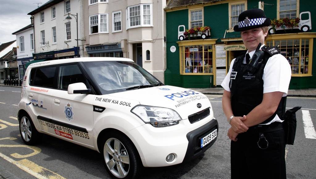 2009 Kia Soul police car