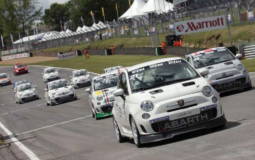 Abarth 500 racing in UK