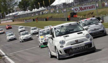 Abarth 500 racing in UK