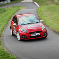 Abarth 500 racing in UK