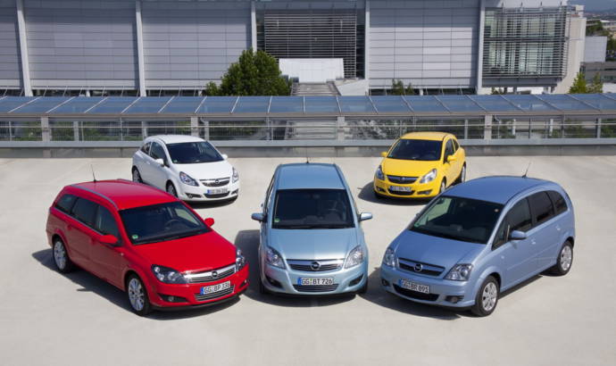 Opel Corsa, Meriva, Astra station wagon and Zafira LPG