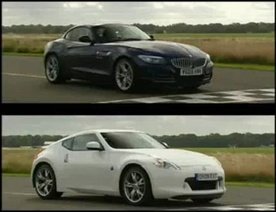 BMW Z4 vs Nissan 370Z on Top Gear