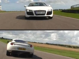 Lotus Evora vs Audi R8 V10 video