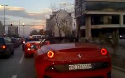 Ferrari California Crashes Into Bulldozer : Video