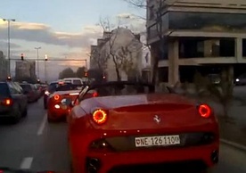 Ferrari California Crashes Into Bulldozer : Video