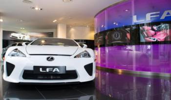 Lexus LFA at London's Lexus Park Lane
