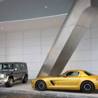 Mercedes SLS AMG Desert Gold and G 55 AMG Edition 79