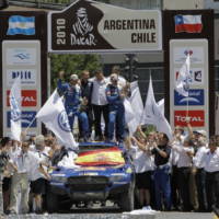 Volkswagen wins first, second and third place at 2010 Dakar Rally