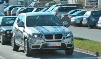 2011 BMW X3 F25 spy video