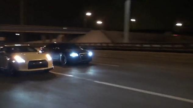 Audi RS6 Evotech vs Nissan GT-R