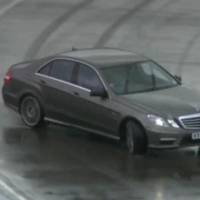 Mercedes E63 AMG drifting