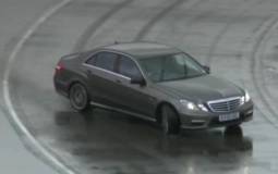 Mercedes E63 AMG drifting