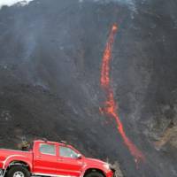 Top Gear drives Toyota Hilux near Active Volcano
