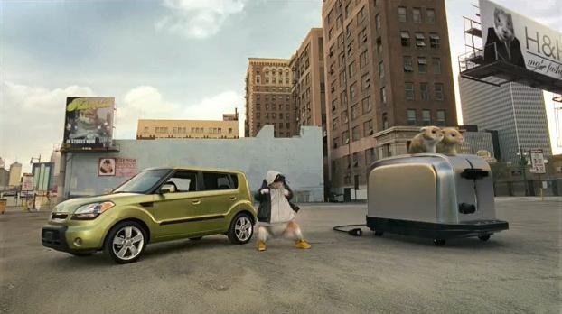 Kia Soul rapping hamsters promo