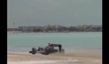 Red Bull Racing F1 Car on the Beach