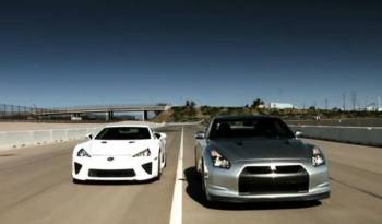 Video: Lexus LFA vs Nissan GTR