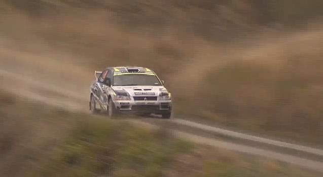 Video: Mooning Spectator Causes Rally Car Crash