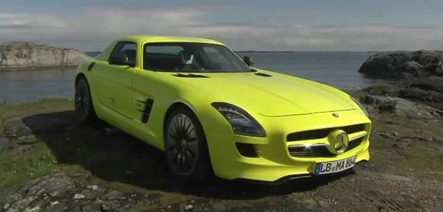 Mercedes SLS AMG E-Cell video