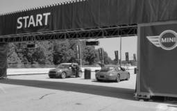 Mini Cooper S beaten by Porsche 911 Carrera S in Road Atlanta race