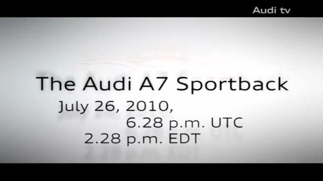 Audi A7 Sportback launch date