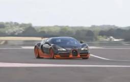 Bugatti Veyron Super Sport fastest car on Top Gear track