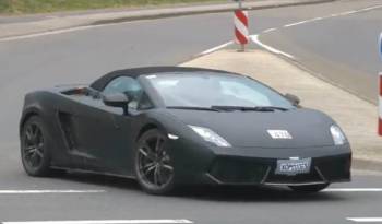 Lamborghini Gallardo Valentino Balboni Spyder spy video