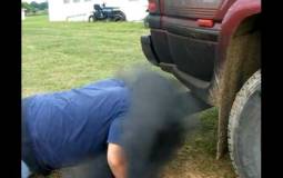 Video: Teenager Faces Diesel Truck Exhaust