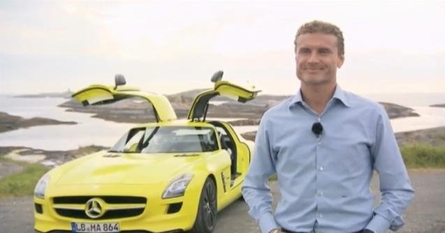 Video: Mercedes SLS AMG E-CELL Test Drive with David Coulthard