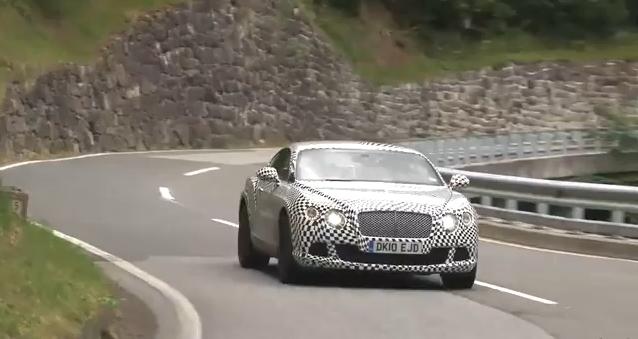 2011 Bentley Continental GT facelift spy video