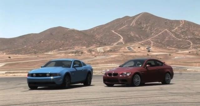2011 Ford Mustang GT vs 2011 BMW M3 Coupe video