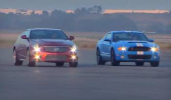 Video: Cadillac CTS-V Coupe vs Shelby GT500