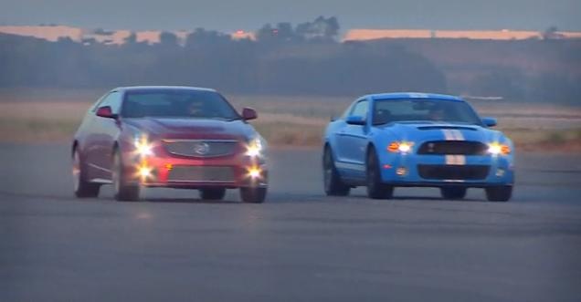 Video: Cadillac CTS-V Coupe vs Shelby GT500