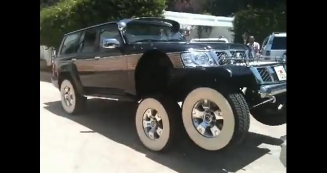 Video: Nissan Patrol six-wheeler