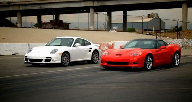 Chevrolet Corvette ZR1 vs Porsche 911 Turbo video