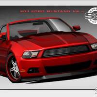 Custom 2011 Ford Mustangs at SEMA 2010