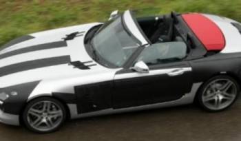 Mercedes SLS AMG Convertible spy photo