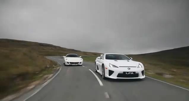 Video: Ferrari 599 HGTE vs Lexus LFA