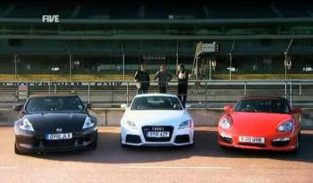 Audi TT RS vs Porsche Boxter S vs Nissan 370Z video