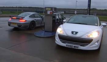 Peugeot RCZ vs Porsche 911 Turbo S video