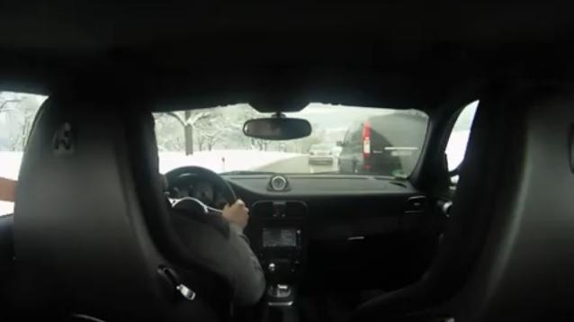 Porsche 911 Turbo S winter driving video