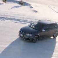 Audi RS3 Sportback snow drifting