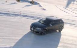 Audi RS3 Sportback snow drifting
