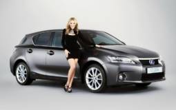Kylie Minogue promotes Lexus CT 200h