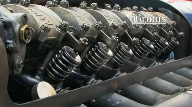 Video: 12 cylinder 47 litre engine from 1915